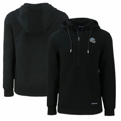 Detroit Lions Cutter & Buck Helmet Roam Eco Half-Zip Recycled Pullover Hoodie - Black online