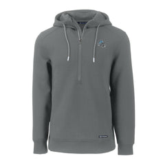 Detroit Lions Cutter & Buck Helmet Roam Eco Half-Zip Recycled Pullover Hoodie - Gray for sale