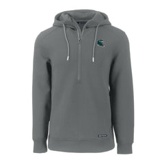 Philadelphia Eagles Cutter & Buck Helmet Roam Eco Half-Zip Recycled Pullover Hoodie - Gray cheap