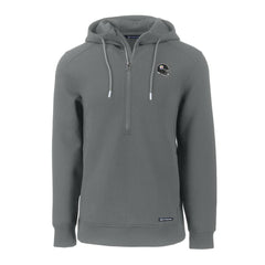Pittsburgh Steelers Cutter & Buck Helmet Roam Eco Half-Zip Recycled Pullover Hoodie - Gray for sale