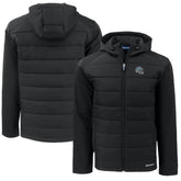 Detroit Lions Cutter & Buck Helmet Big & Tall Evoke Hybrid Eco Softshell Recycled Full-Zip Hoodie Jacket - Black discount