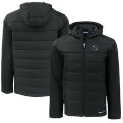 Minnesota Vikings Cutter & Buck Helmet Big & Tall Evoke Hybrid Eco Softshell Recycled Full-Zip Jacket - Black online
