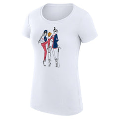 Atlanta Braves G-III 4Her by Carl Banks Women's Super-Slim Fit Lightweight Baseball Girls T-Shirt - White