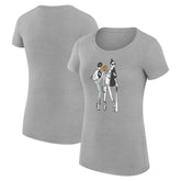 Chicago White Sox G-III 4Her by Carl Banks Women's Super-Slim Fit Lightweight Baseball Girls T-Shirt - Heather Gray