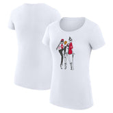 Cincinnati Reds G-III 4Her by Carl Banks Women's Super-Slim Fit Lightweight Baseball Girls T-Shirt - White
