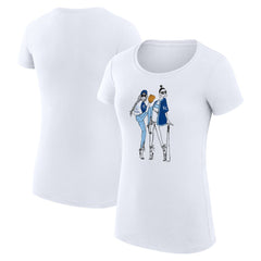 Kansas City Royals G-III 4Her by Carl Banks Women's Super-Slim Fit Lightweight Baseball Girls T-Shirt - White
