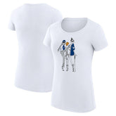 Los Angeles Dodgers G-III 4Her by Carl Banks Women's Super-Slim Fit Lightweight Baseball Girls T-Shirt - White