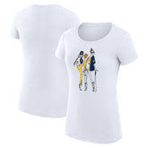 Milwaukee Brewers G-III 4Her by Carl Banks Women's Super-Slim Fit Lightweight Baseball Girls T-Shirt - White