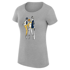 Milwaukee Brewers G-III 4Her by Carl Banks Women's Super-Slim Fit Lightweight Baseball Girls T-Shirt - Heather Gray