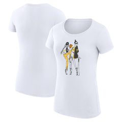 Pittsburgh Pirates G-III 4Her by Carl Banks Women's Super-Slim Fit Lightweight Baseball Girls T-Shirt - White
