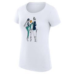Seattle Mariners G-III 4Her by Carl Banks Women's Super-Slim Fit Lightweight Baseball Girls T-Shirt - White