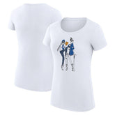 Toronto Blue Jays G-III 4Her by Carl Banks Women's Super-Slim Fit Lightweight Baseball Girls T-Shirt - White