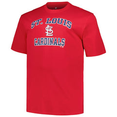 St. Louis Cardinals Profile Big & Tall Heart & Soul T-Shirt - Red
