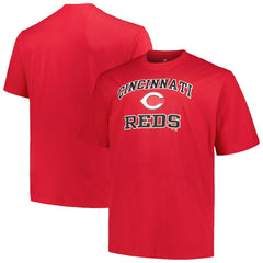 Cincinnati Reds Profile Big & Tall Heart & Soul T-Shirt - Red