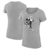Los Angeles Kings G-III 4Her by Carl Banks Women's Super-Slim Fit Lightweight Hockey Girls T-Shirt Heather Gray