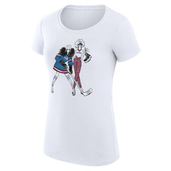 Colorado Avalanche G-III 4Her by Carl Banks Women's Super-Slim Fit Lightweight Hockey Girls T-Shirt White