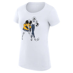 Nashville Predators G-III 4Her by Carl Banks Women's Super-Slim Fit Lightweight Hockey Girls T-Shirt White