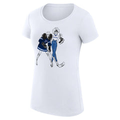 St. Louis Blues G-III 4Her by Carl Banks Women's Super-Slim Fit Lightweight Hockey Girls T-Shirt White