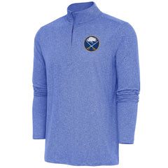Buffalo Sabres Antigua Hunk Quarter-Zip Pullover Top Heather Royal