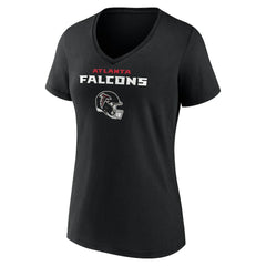 Drake London Atlanta Falcons Women's Team Wordmark Player Name & Number V-Neck T-Shirt - Black discount