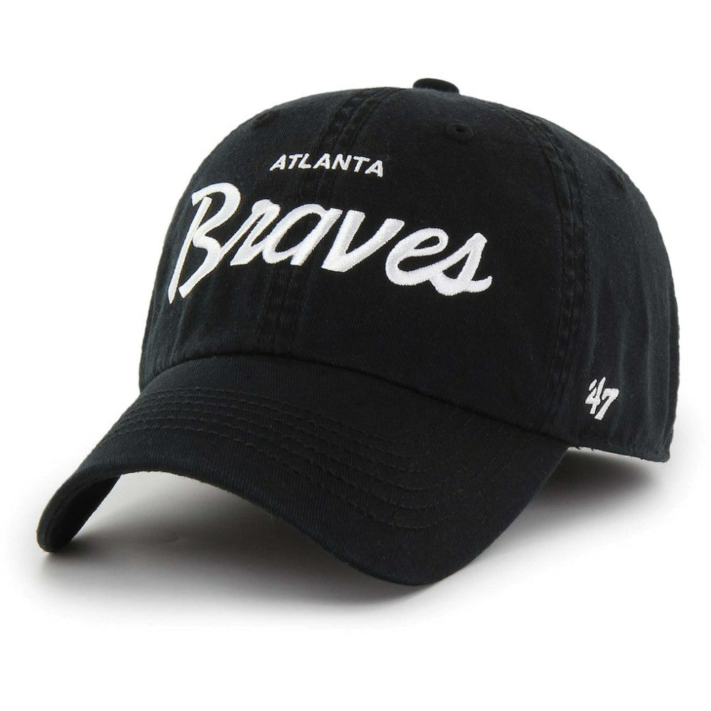 Atlanta Braves Crosstown Classic Franchise Fitted Hat - Black | 47 brand