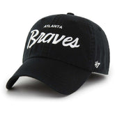 Atlanta Braves Crosstown Classic Franchise Fitted Hat - Black | 47 brand