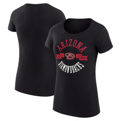 Arizona Diamondbacks G-III 4Her by Carl Banks Women's Super-Slim Fit Lightweight City Graphic T-Shirt - Black