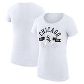 Chicago White Sox G-III 4Her by Carl Banks Women's Super-Slim Fit Lightweight City Graphic T-Shirt - White