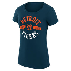 Detroit Tigers G-III 4Her by Carl Banks Women's Super-Slim Fit Lightweight City Graphic T-Shirt - Navy