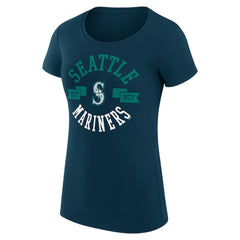 Seattle Mariners G-III 4Her by Carl Banks Women's Super-Slim Fit Lightweight City Graphic T-Shirt - Navy