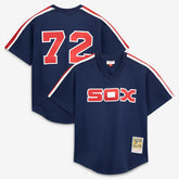 Carlton Fisk Chicago White Sox Authentic Batting Practice Jersey - Navy | Mitchell & Ness