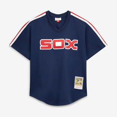 Carlton Fisk Chicago White Sox Authentic Batting Practice Jersey - Navy | Mitchell & Ness