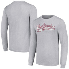 Washington Commanders Starter Tailsweep Long Sleeve T-Shirt - Heather Gray online