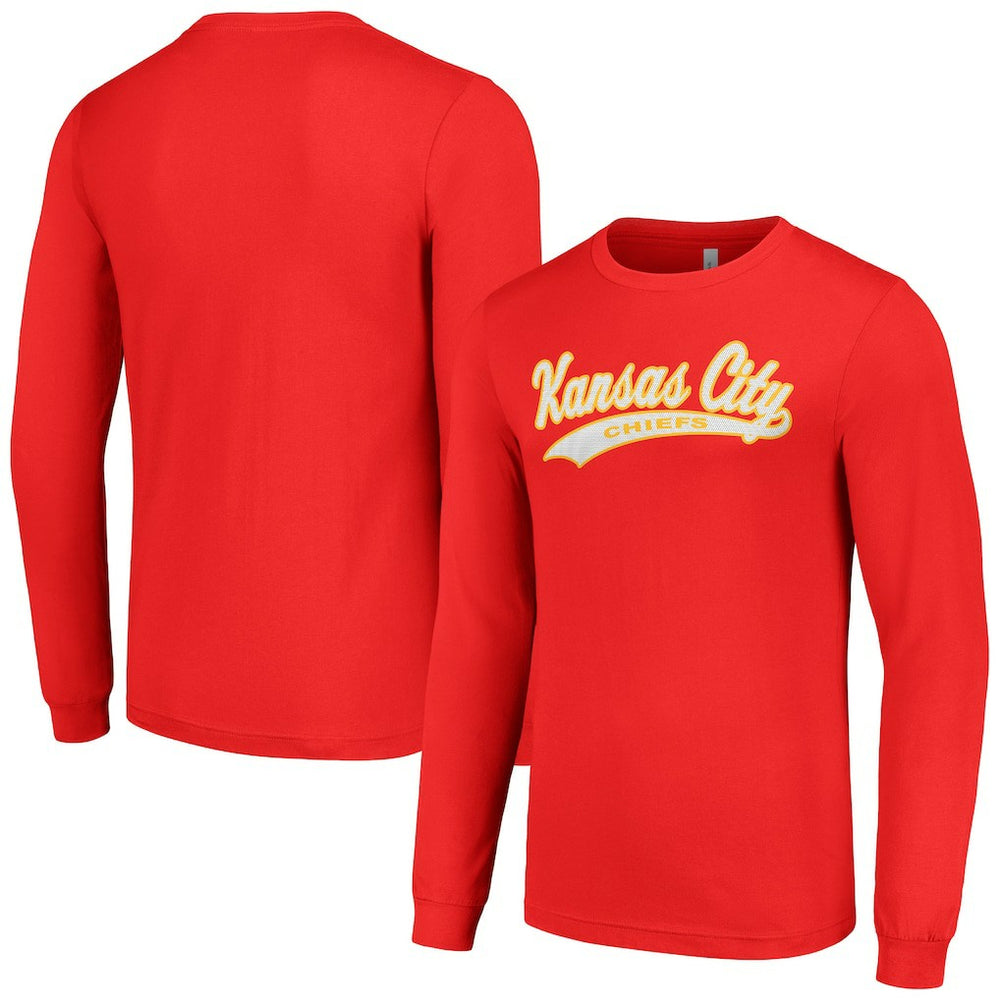 Kansas City Chiefs Starter Tailsweep Long Sleeve T-Shirt - Red outlet