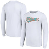 Miami Dolphins Starter Tailsweep Long Sleeve T-Shirt - White sale
