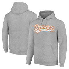 Denver Broncos Starter Unisex Tailsweep Pullover Hoodie - Heather Gray sale