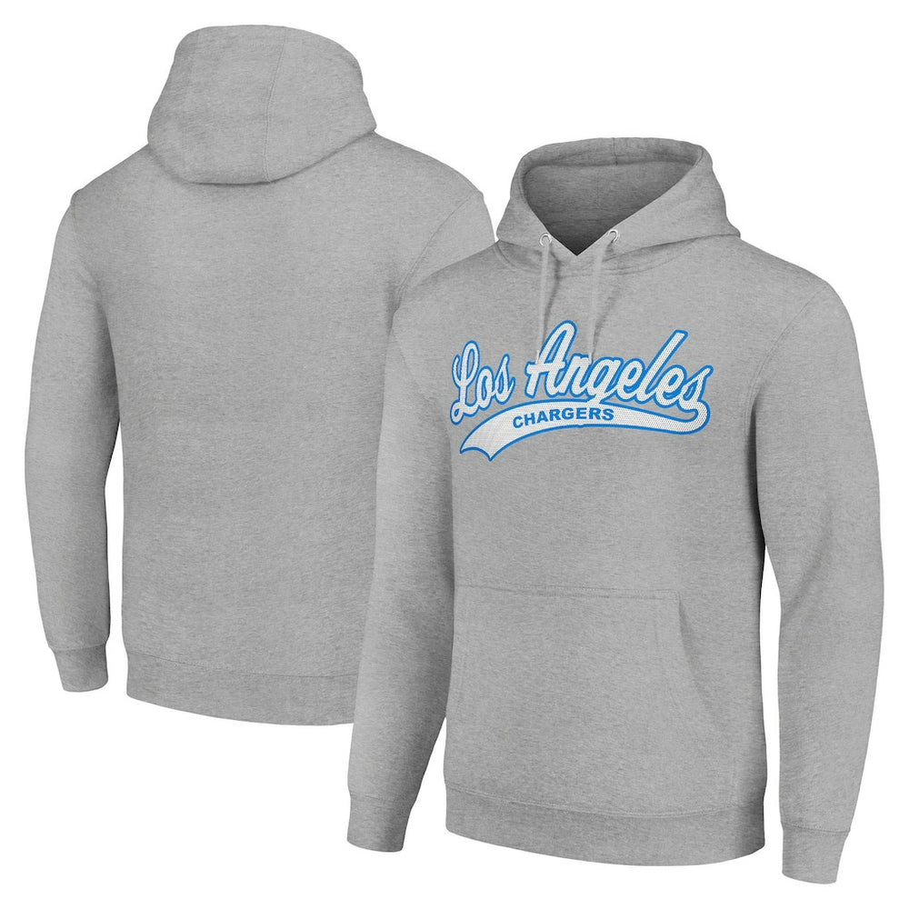 Los Angeles Chargers Starter Unisex Tailsweep Pullover Hoodie - Heather Gray outlet