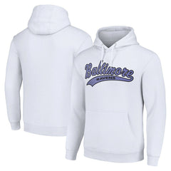 Baltimore Ravens Starter Unisex Tailsweep Pullover Hoodie - White on sale