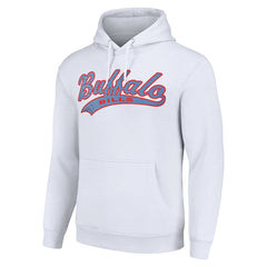 Buffalo Bills Starter Unisex Tailsweep Pullover Hoodie - White outlet