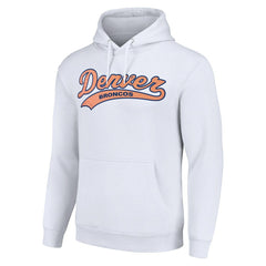 Denver Broncos Starter Unisex Tailsweep Pullover Hoodie - White outlet