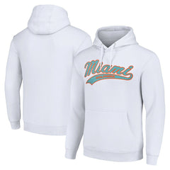 Miami Dolphins Starter Unisex Tailsweep Pullover Hoodie - White cheap