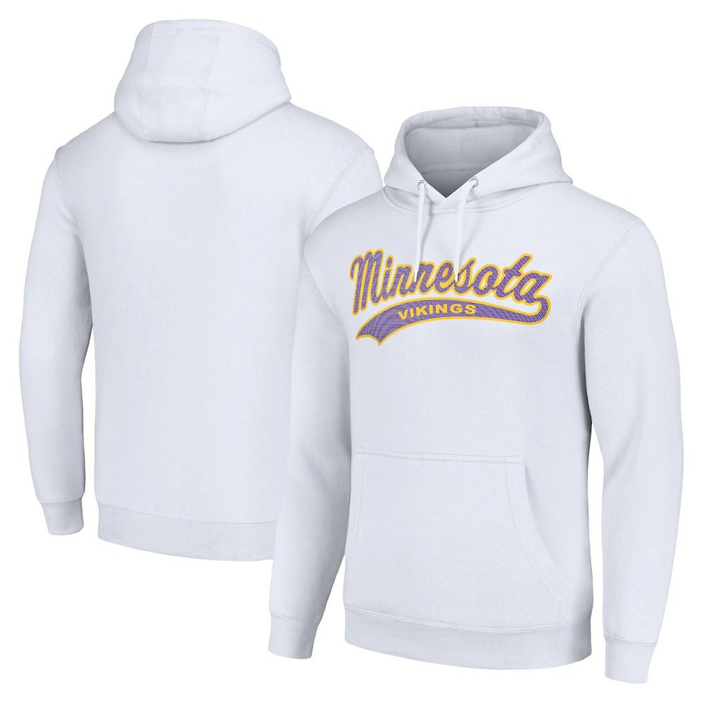 Minnesota Vikings Starter Unisex Tailsweep Pullover Hoodie - White cheap