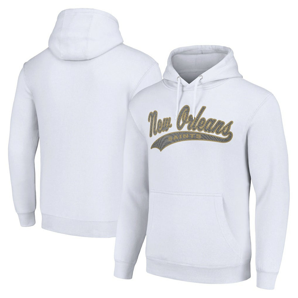 New Orleans Saints Starter Unisex Tailsweep Pullover Hoodie - White on sale