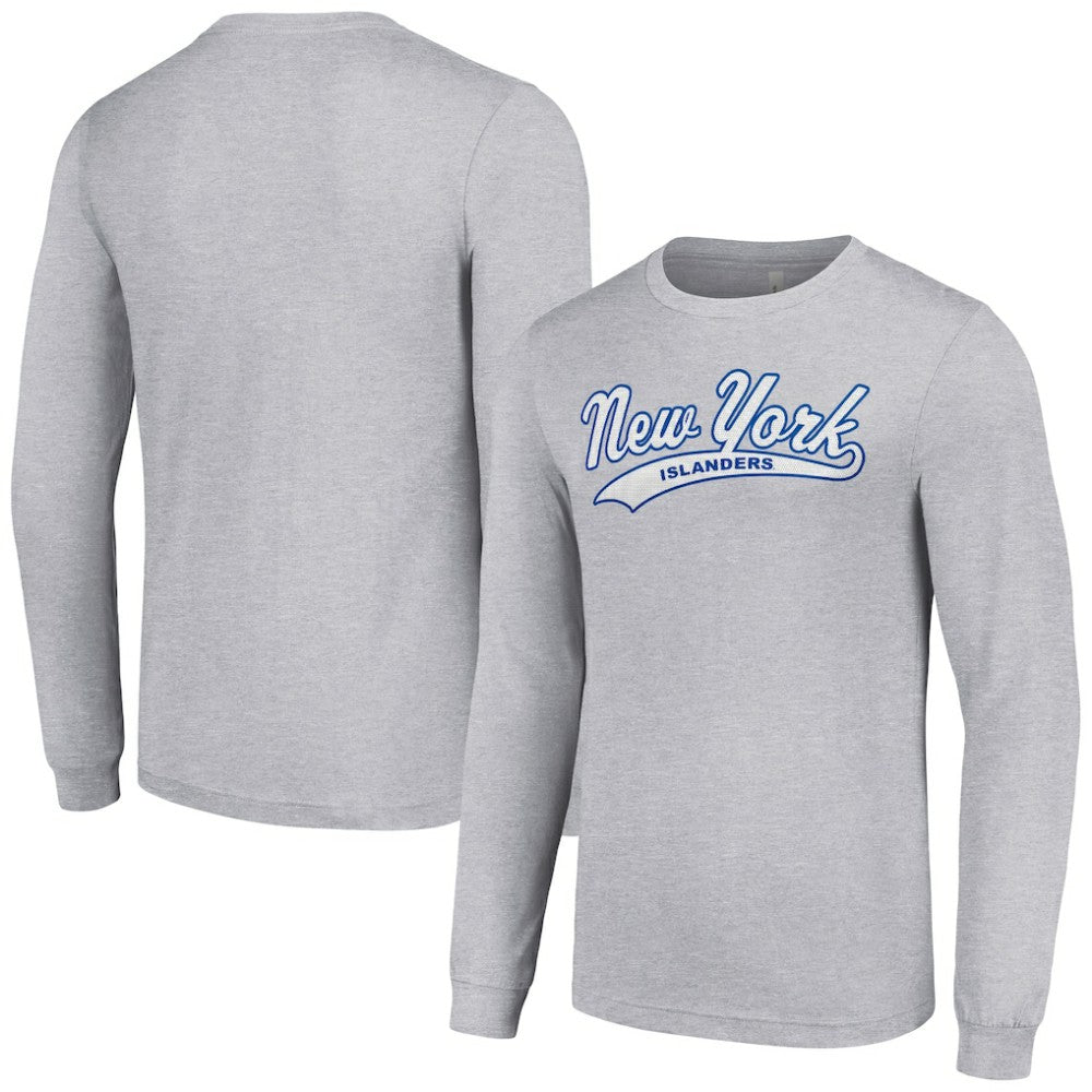 New York Islanders Starter Tailsweep T-Shirt Heather Gray