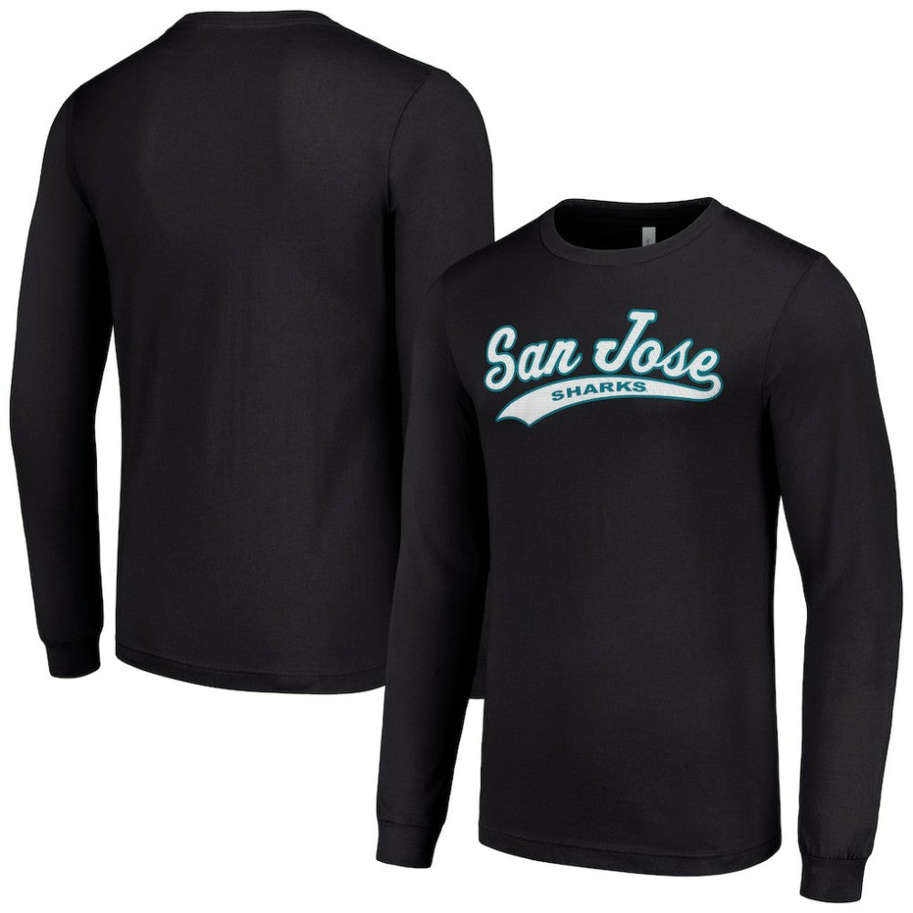 San Jose Sharks Starter Tailsweep T-Shirt Black