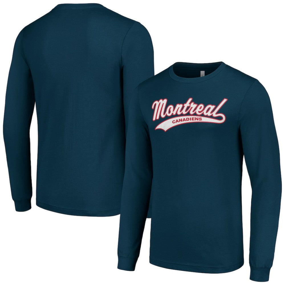 Montreal Canadiens Starter Tailsweep T-Shirt Navy