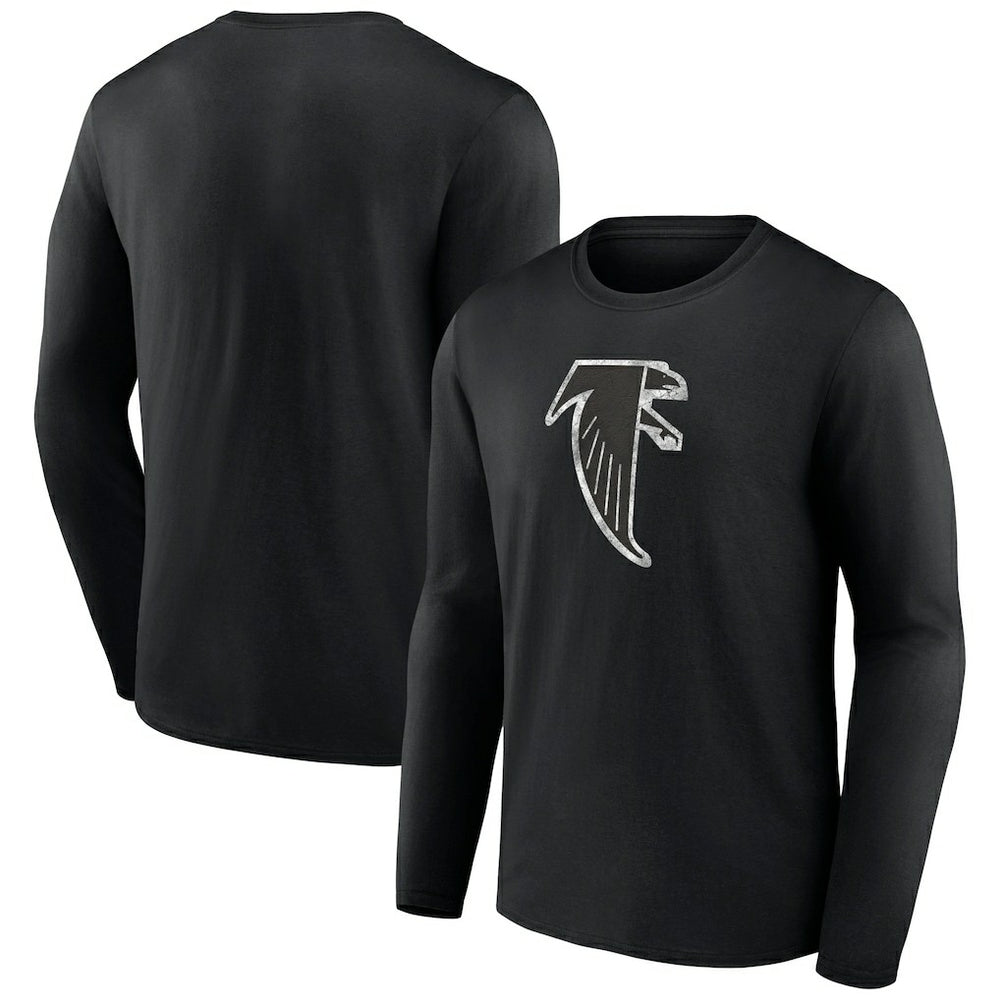 Atlanta Falcons Throwback Long Sleeve T-Shirt - Black on sale