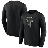 Atlanta Falcons Throwback Long Sleeve T-Shirt - Black on sale
