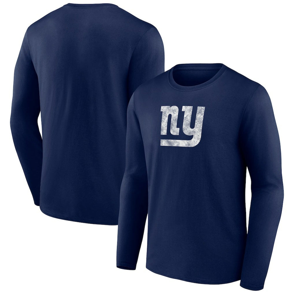 New York Giants Throwback Long Sleeve T-Shirt - Navy for sale
