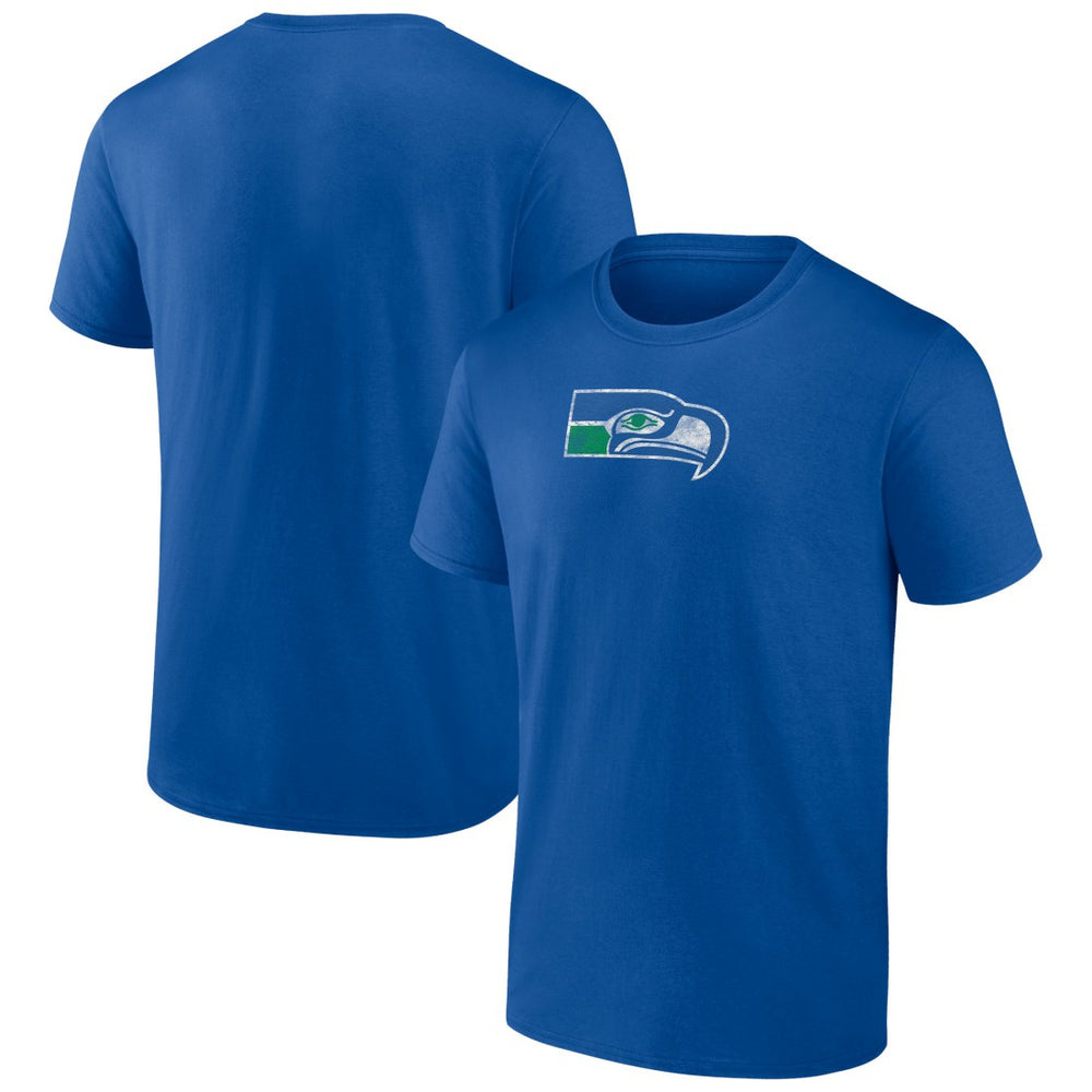 Seattle Seahawks Throwback T-Shirt - Royal on sale